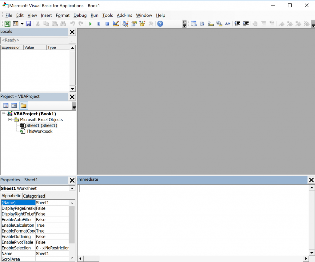Cửa sổ soạn thảo VBA