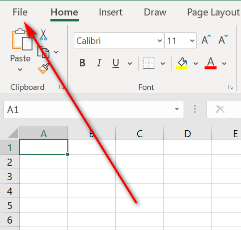 Mở hộp thoại Excel Options