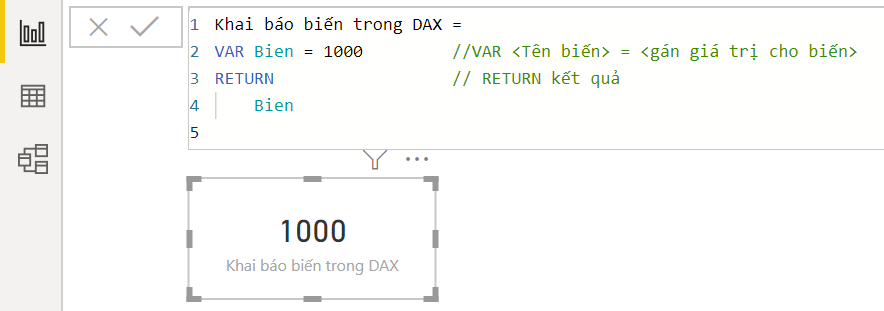 Hướng Dẫn Khai Báo Biến Trong DAX Function Power BI alt