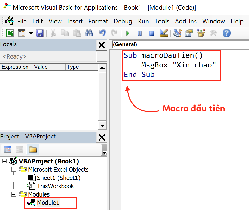 Viết code VBA
