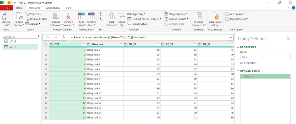 Chuẩn Hóa Dữ Liệu trong Excel với Power Query: Hướng Dẫn Chi Tiết Unpivot Other Columns