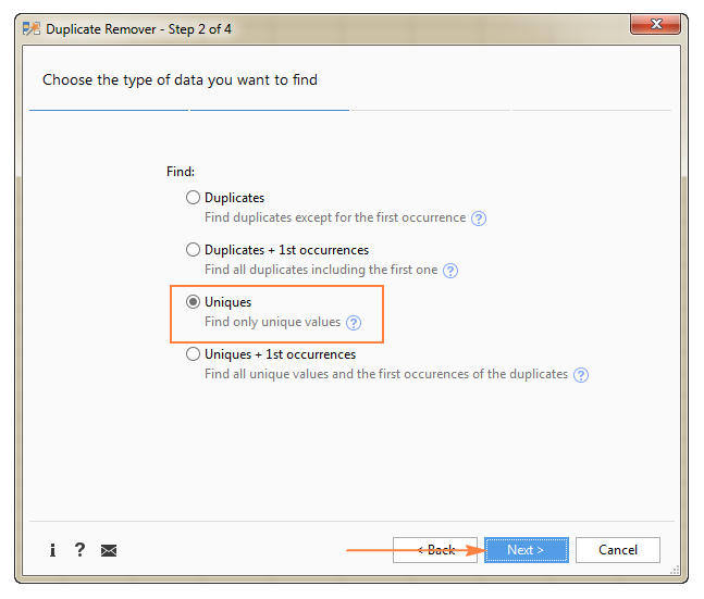 Duplicate Remover - Bước 3