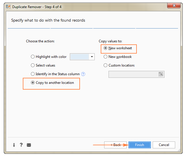 Duplicate Remover - Bước 5