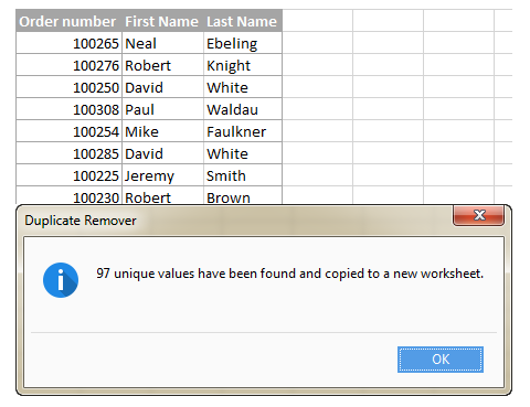 Duplicate Remover - Kết quả
