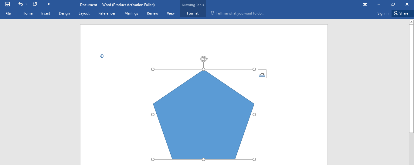 Vẽ biểu tượng trong Word