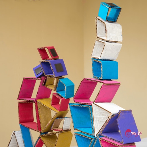 Bộ xếp hình giấy cho bé 6-9 tháng