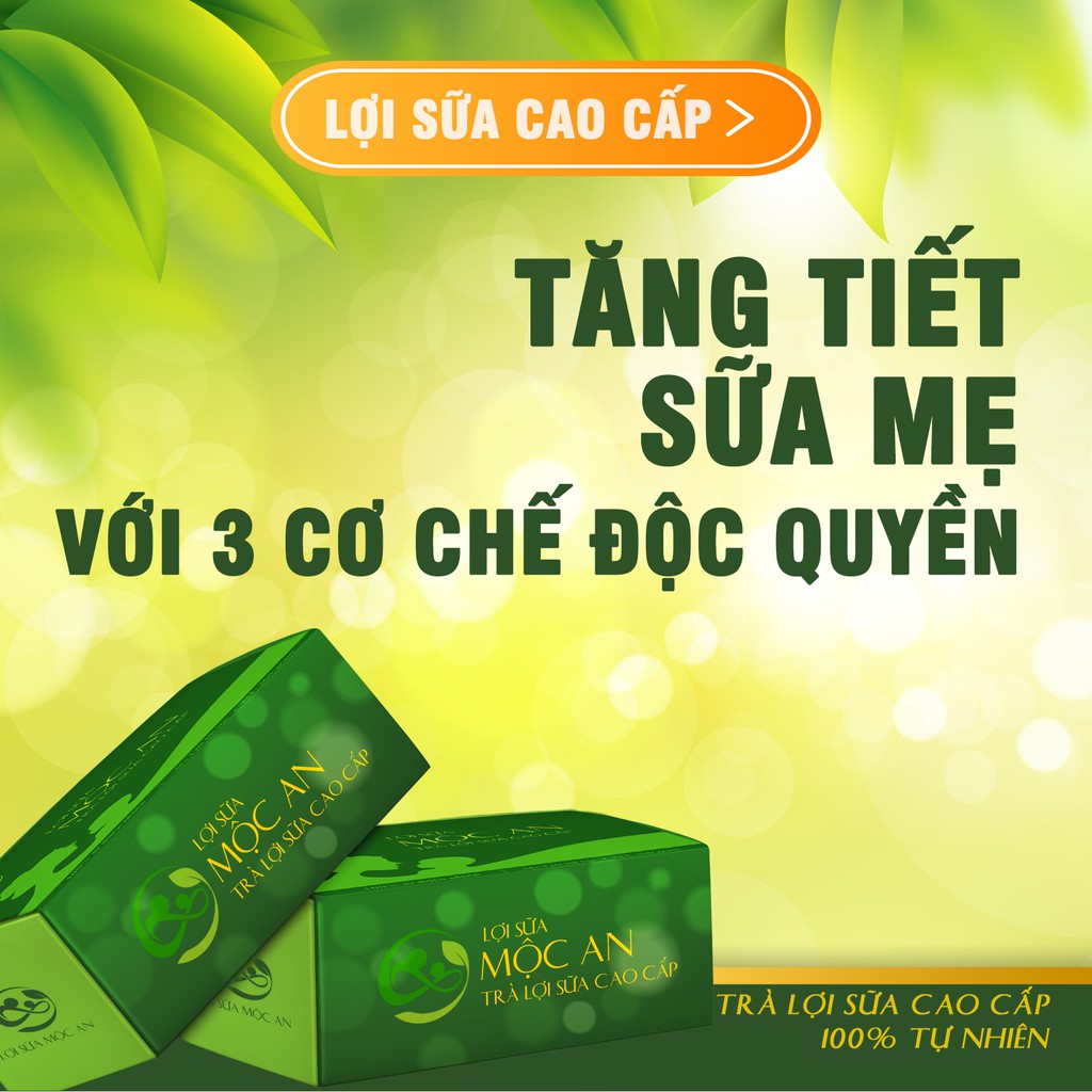 Đánh Giá Trà Lợi Sữa Mộc An: Có Tốt Không? Mua Ở Đâu? alt text: Hình ảnh quảng cáo về cơ chế hoạt động của trà lợi sữa Mộc An