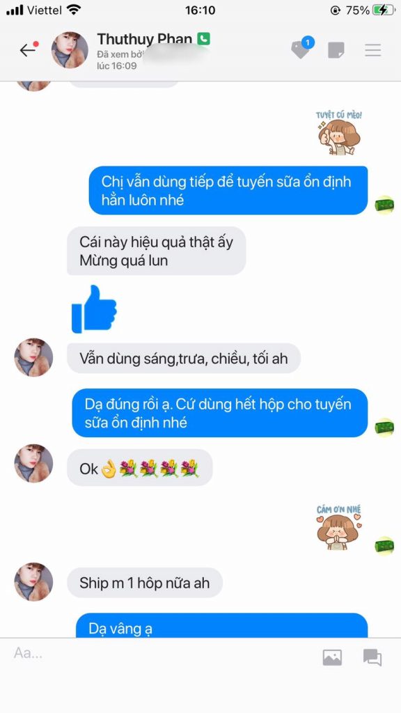 Đánh Giá Trà Lợi Sữa Mộc An: Có Tốt Không? Mua Ở Đâu? alt text: Phản hồi của người dùng về trà lợi sữa Mộc An