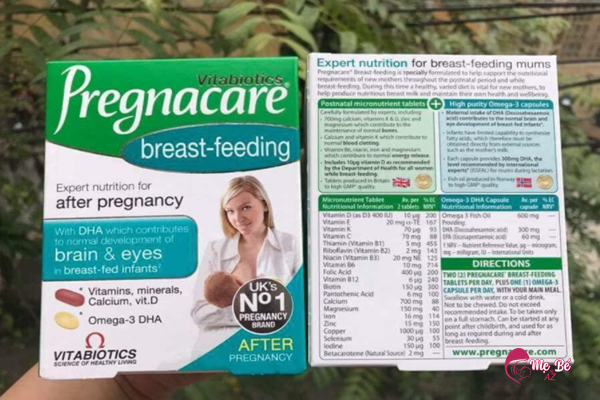 Công dụng của viên uống lợi sữa Pregnacare Breastfeeding chính hãng