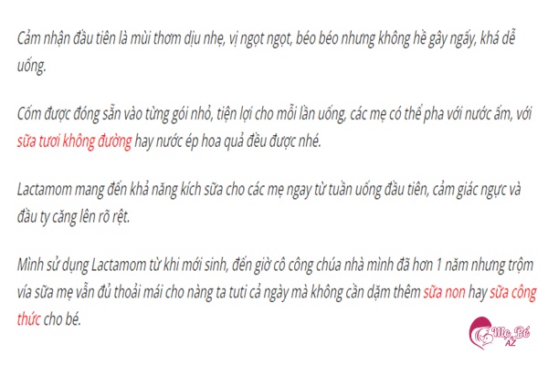 Review Cốm Lợi Sữa Lactamom: Có Tốt Không? Giá Bao Nhiêu? Review Cốm Lợi Sữa Lactamom: Có Tốt Không? Giá Bao Nhiêu?