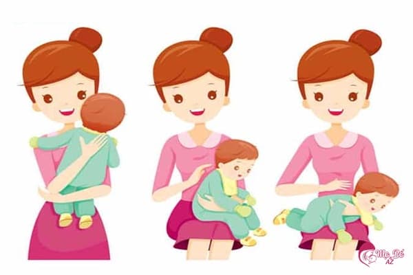 Cách vỗ ợ hơi cho bé