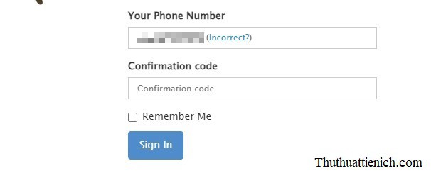 Nhập mã xác nhận