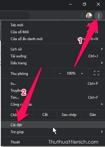 Mở cài đặt proxy