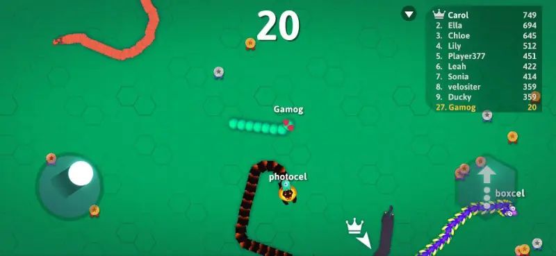 Hình ảnh trong game Snake.io MOD APK