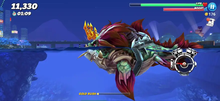 Giao diện Hungry Shark World Mod APK