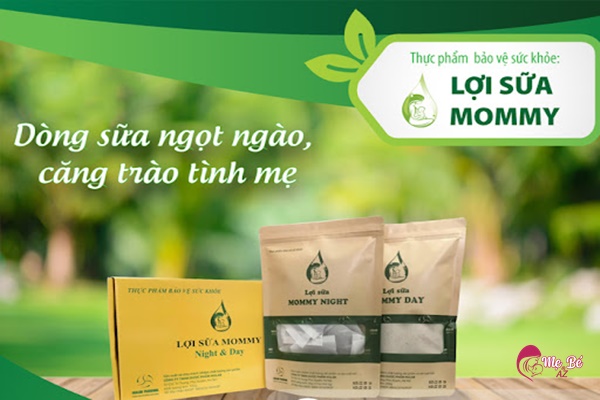 alt: Hình ảnh so sánh trà lợi sữa Mommy Care với các loại bột lợi sữa khác