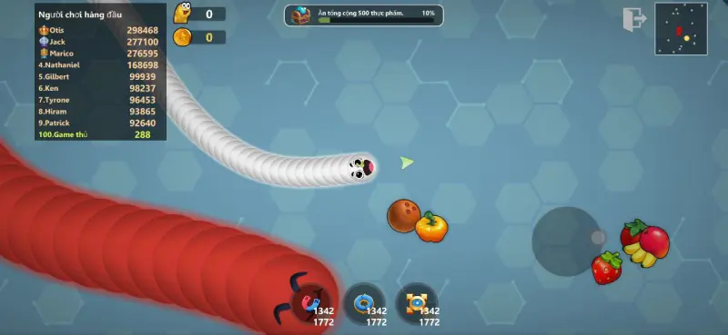 Hình ảnh rắn săn mồi trong game Snake Lite