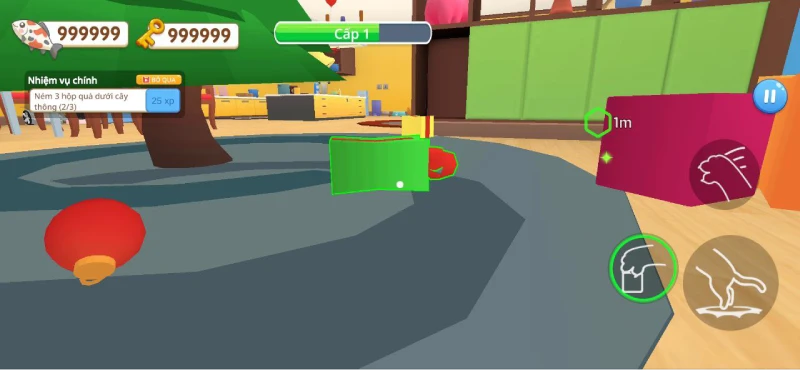 Alt: Hình ảnh chú mèo trong Cat Chaos: Prankster với nhiều phụ kiện trang trí độc đáo.