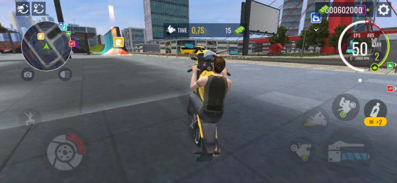 Hình ảnh gameplay Real Moto Driving Racing World với đường đua và mô tô