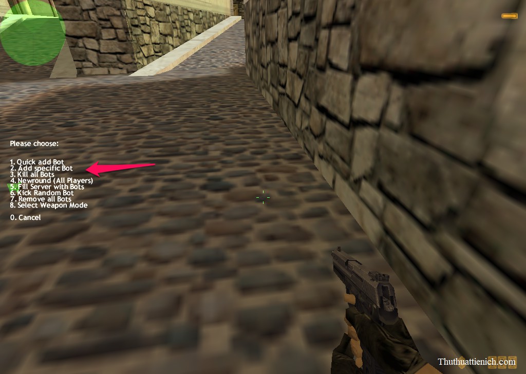 Chơi với máy trong Counter-Strike 1.3
