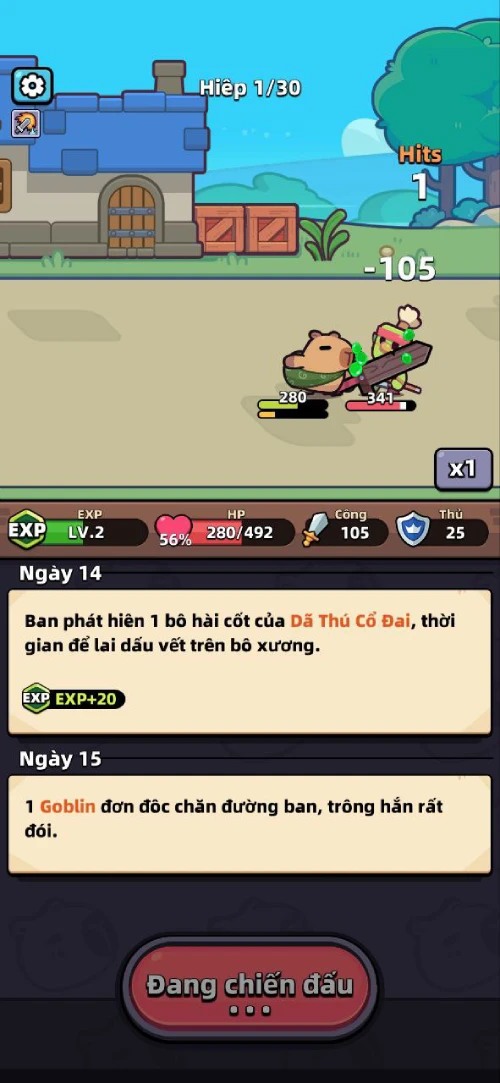 Hình ảnh trong game Capybara Go!