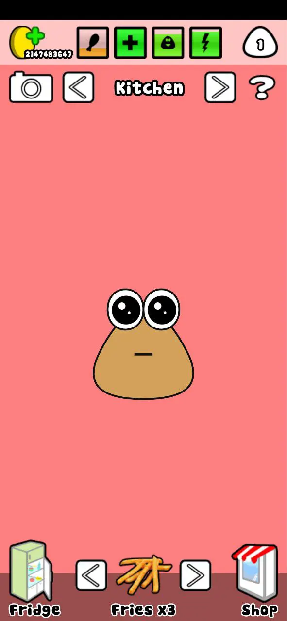 Hình ảnh Pou trong game