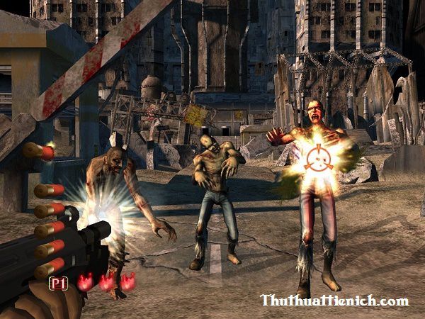 Cảnh game The House of the Dead 3