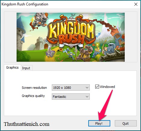 Cài đặt Kingdom Rush trên PC