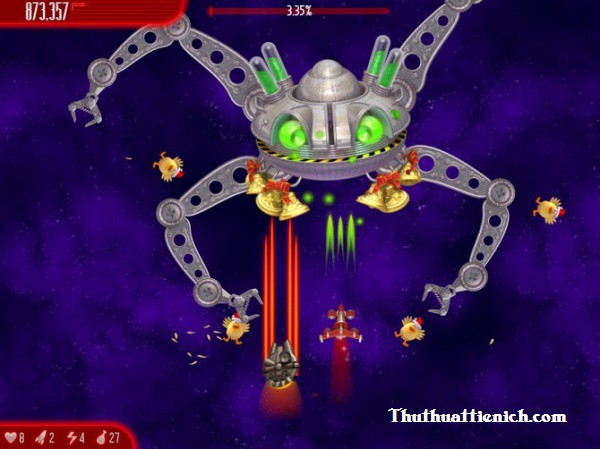 Hình ảnh Boss trong game Chicken Invaders 5