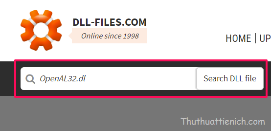 Tìm file DLL bị thiếu với DLL-FILES.COM