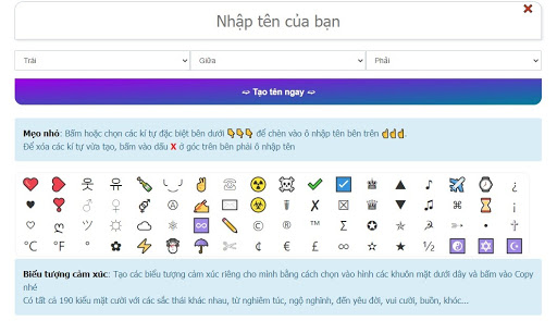 Tên game độc lạ với ký tự đặc biệt