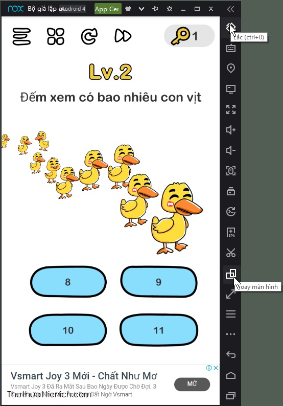 Công cụ hỗ trợ trên NoxPlayer