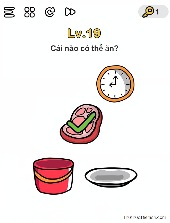 Đáp án Level 19 game Brain Out