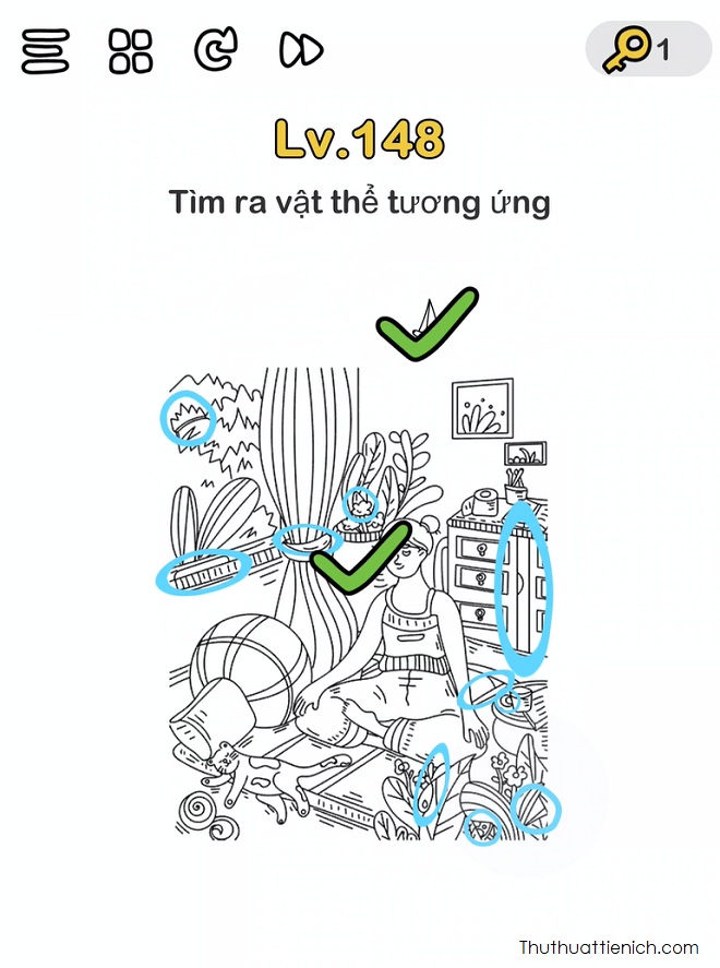 Đáp án Level 148 game Brain Out