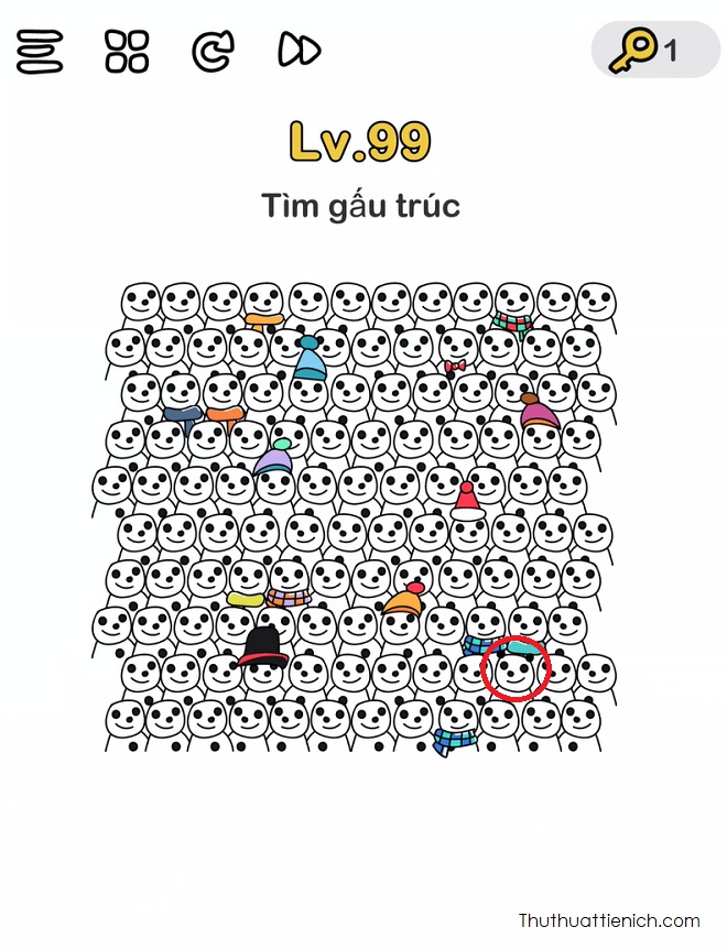 Đáp án Level 99 game Brain Out