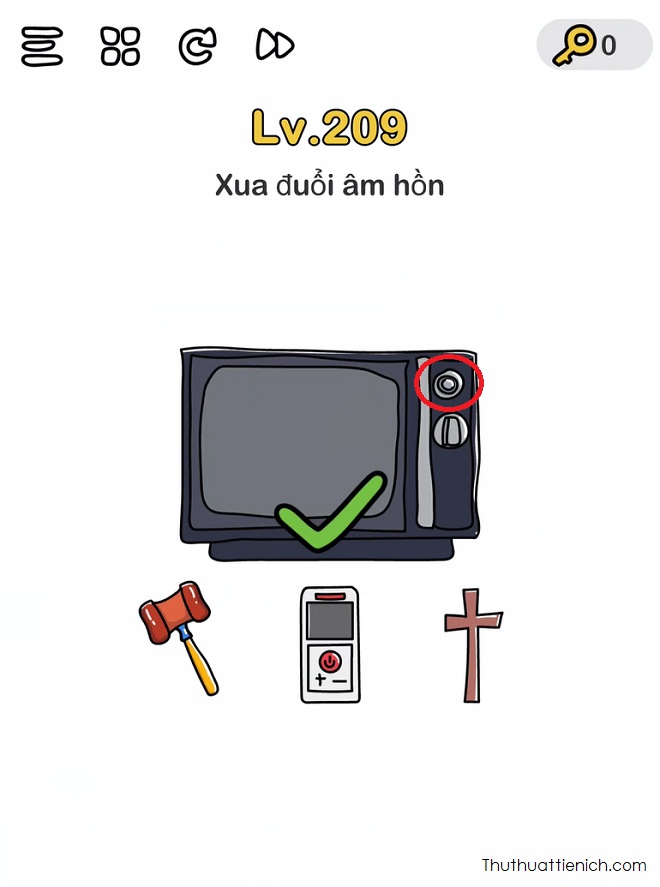 Đáp án Level 209 game Brain Out