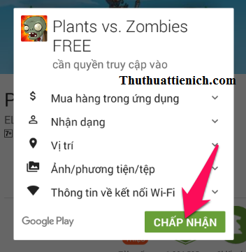 Chấp nhận điều khoản