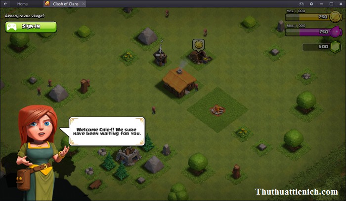 Hướng dẫn chơi Clash of Clans trên PC bằng BlueStacks Xây dựng căn cứ trong Clash of Clans