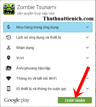 Chấp nhận điều khoản