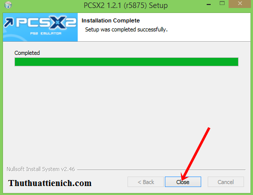 Hoàn tất cài đặt PCSX2