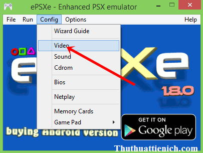 Cài đặt hình ảnh trong giả lập ePSXe