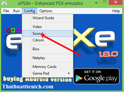 Cài đặt âm thanh trong giả lập ePSXe