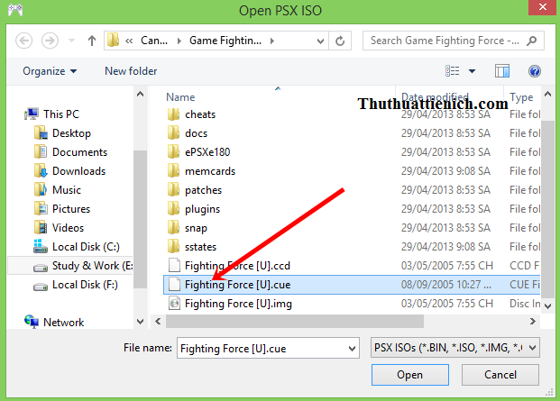 Chạy game Fighting Force trên giả lập ePSXe
