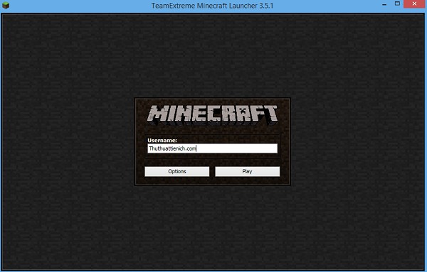 Đăng nhập Minecraft