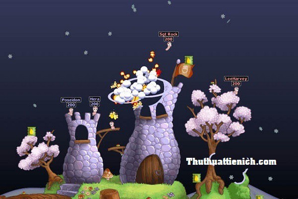 Màn hình chơi game Worms World Party