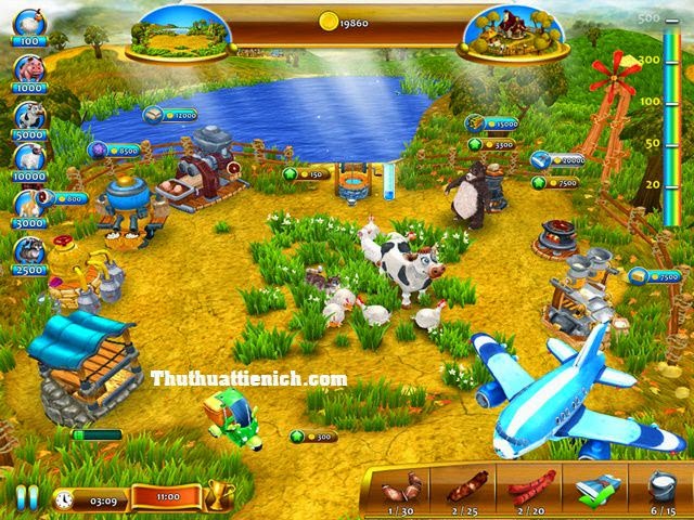 Sản xuất sản phẩm trong Farm Frenzy 4