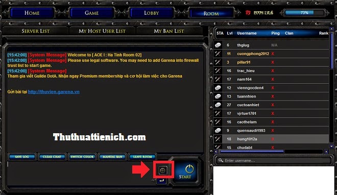 Biểu tượng cài đặt đường dẫn game AOE 1 trên Garena Plus