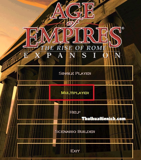 Chế độ chơi Multiplayer trong game Đế Chế AOE 1