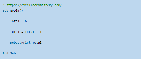 Example of a typo creating a logical error in code