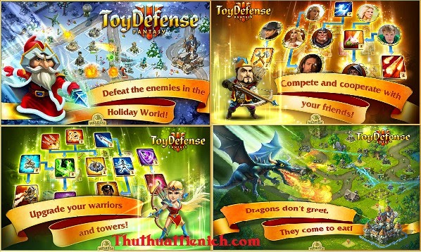 Tướng và quái trong Toy Defense